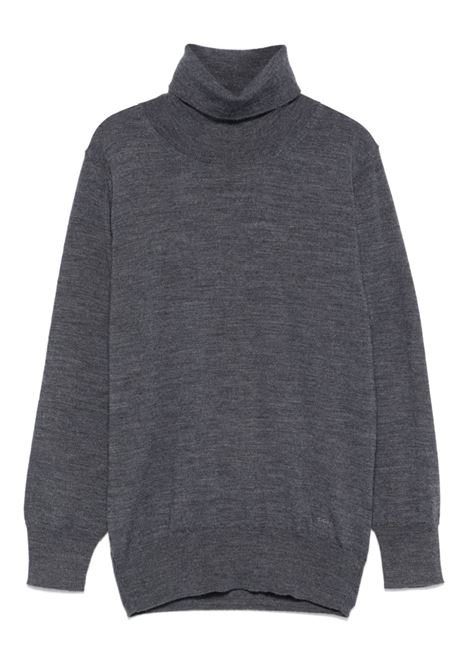 Maglione con logo ricamato PAOLO PECORA KIDS | PP3741GRIG M